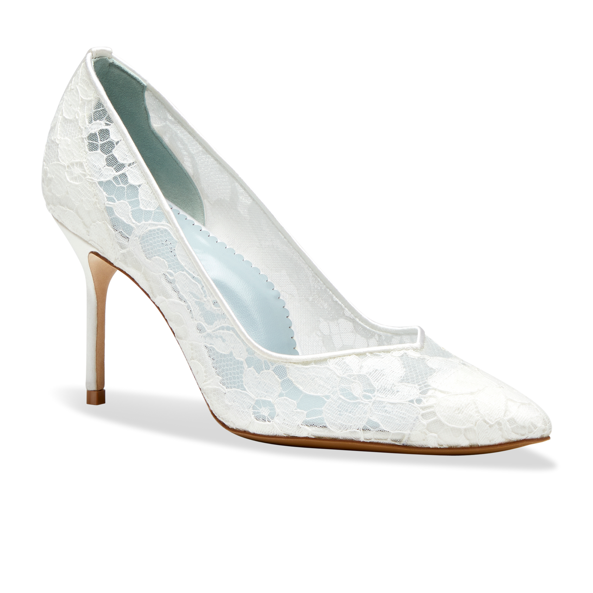 Over The Moon Perfect Pump 85 White Lace