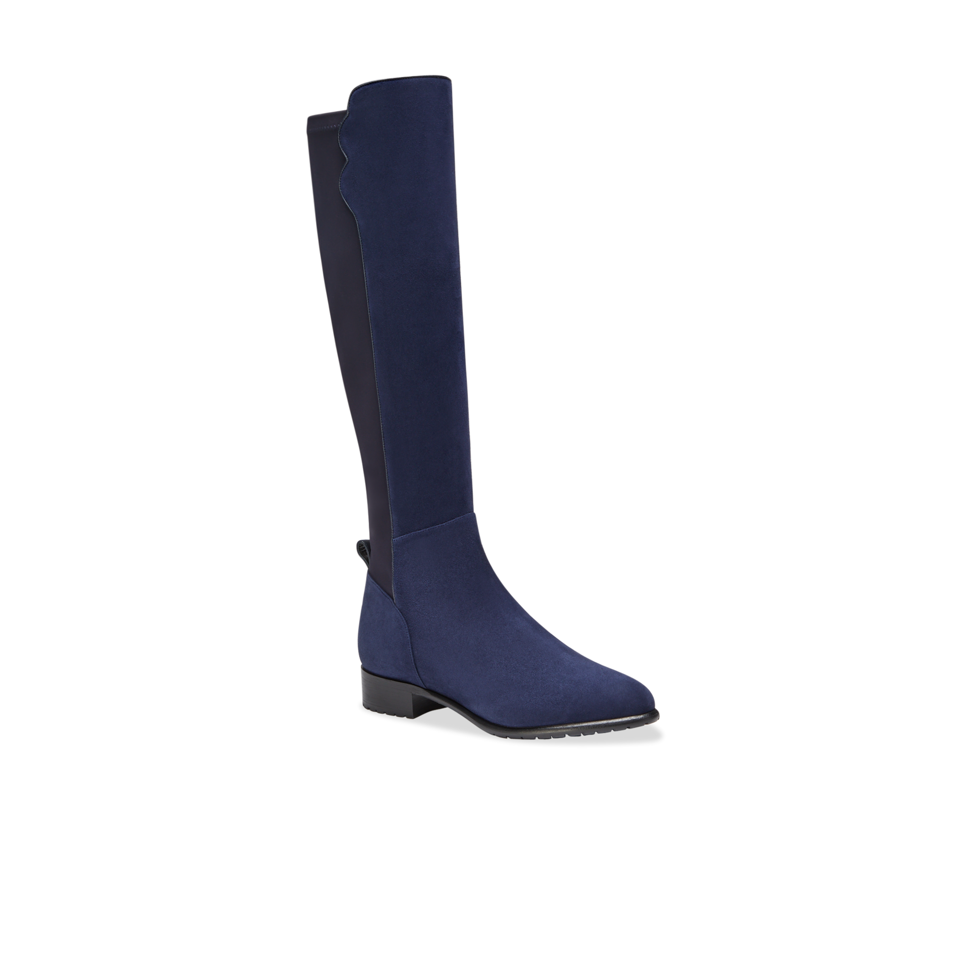 Perfect Stretch Boot in Water-Resistant Navy Suede
