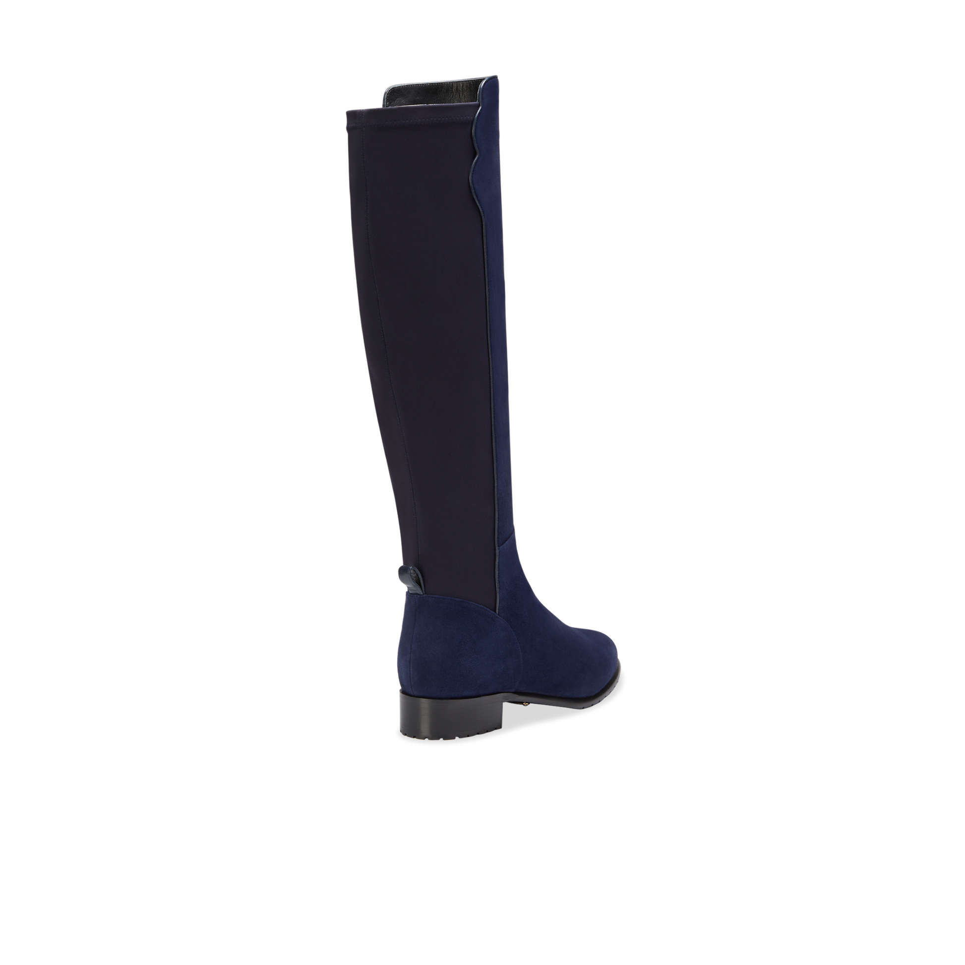 Perfect Stretch Boot in Water-Resistant Navy Suede